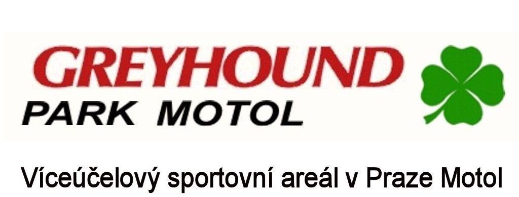 Půdorys víceúčelového sportovního stadionu Greyhound Park Motol